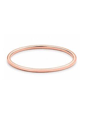 Plain Solid Band Ring 14k Rose Gold